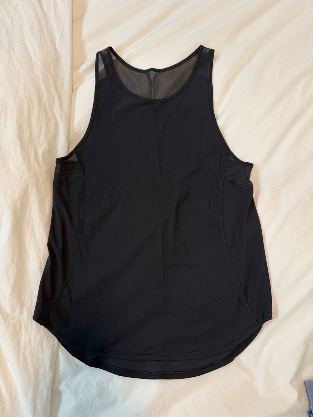lululemon athletica Black Mesh-Back Athletic Tank